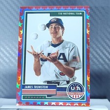 James Tronstein 2023 USA Baseball RED PRIZM SP /149 #39 - 15U National Team