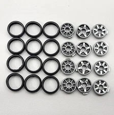⭐️ ZipZaps 1/64 RC Car Truck Replacement Rim & Tire Lot - Set F