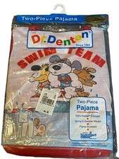 Vintage Dr. Denton Two Piece Pajama Set  Scuba  Size 1 Toddler