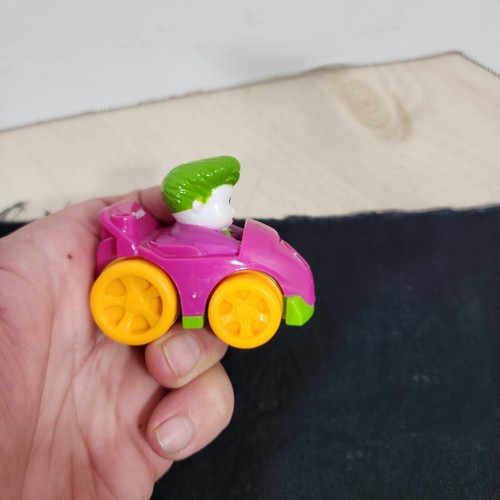 Fisher Price Little People Wheelies DC Comics Batmans 3" Purple Joker Racer Car - Picture 7 of 11