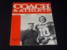 1972 NOVEMBER COACH & ATHLETE MAGAZINE - DAUGHERTY & BRAD VAN PELT MSU - E 5809