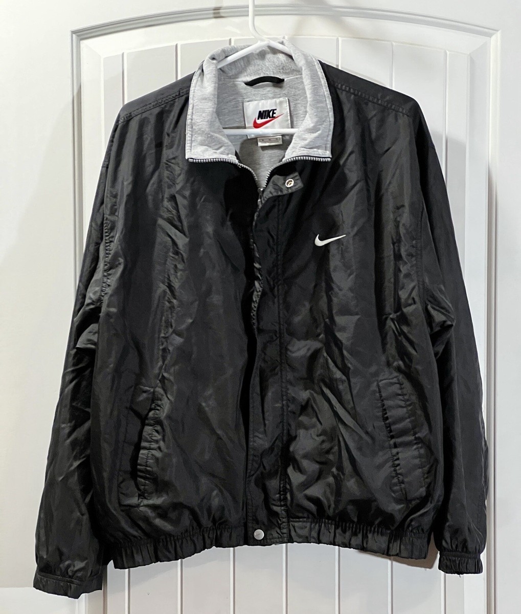 NIKE RFC# NME 920220 KL4 Vintage Windbreaker Jacket Black