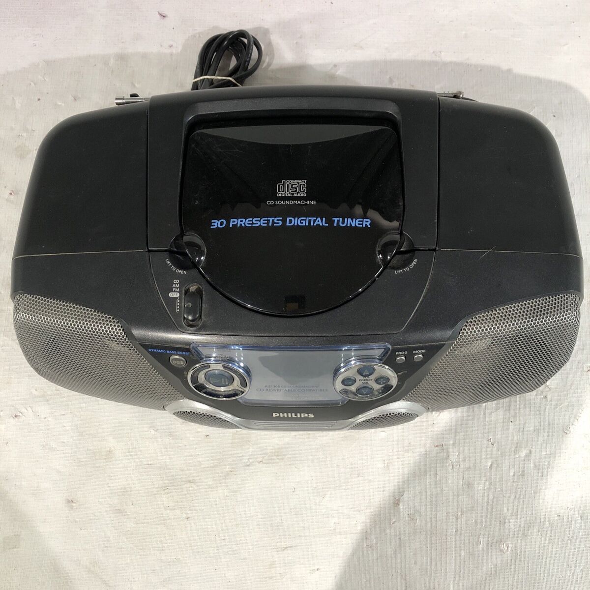 Philips AZ1305 CD SOUNDMACHINE Boom Box With AM/FM Radio Philips AZ1305 CD SOUNDMACHINE Boom Box With AM/FM Radio