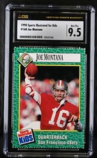Joe Montana 49ers 1990 Sports Illustrated for Kids SI card CSG graded 9.5 MINT+