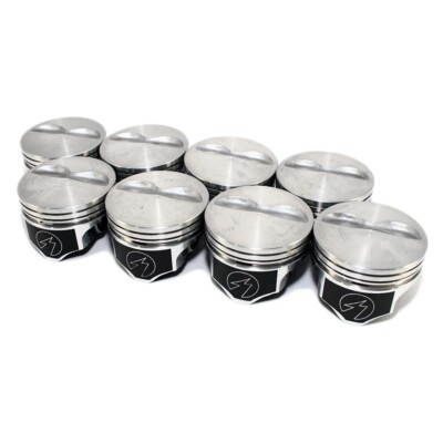 Speed Pro H860CP40 4.040 Bore Pistons 5.7 Rod for Chevy 383 Flat Top Small Block