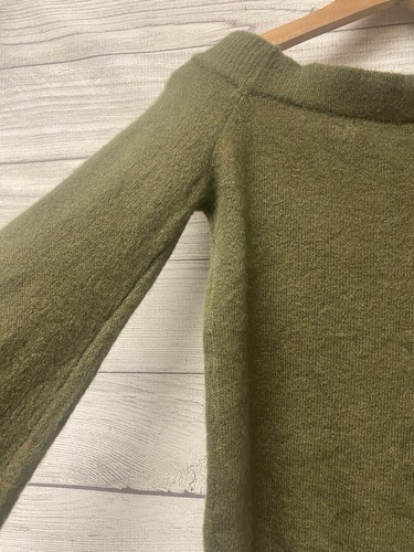 Olivaceous Women’s Off The Shoulder Pullover Knit Sweater - Picture 13 of 14