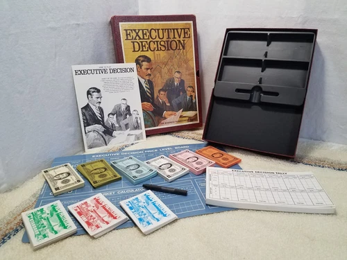 Executive Decision - The Business Management Game - Vintage - Avalon Hill 1971