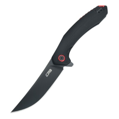 CJRB Gobi Folding Knife Black G10 Handle AR-RPM9 Upswept Plain Edge CJ1906-BBKC
