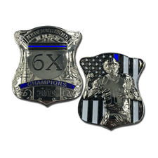 G-011 Silver Tom Brady New England Patriots inspired Challenge Coin Boston Polic