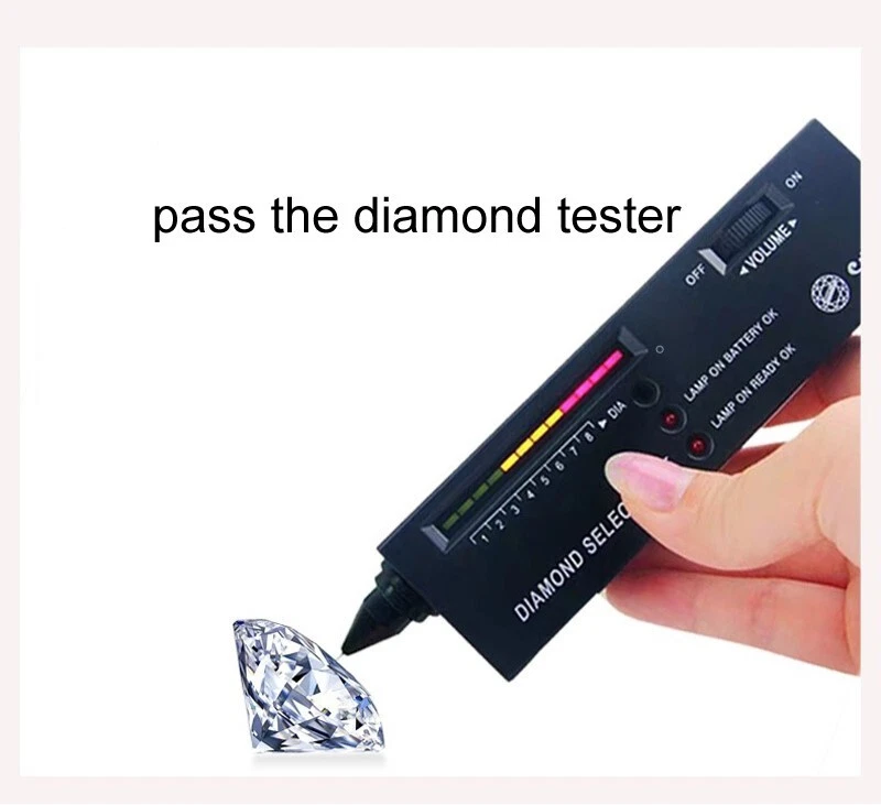 1ct Earrings White Gold Diamond Test Pass Lab-Created VVS1/D/Excellent - Image 4 of 4