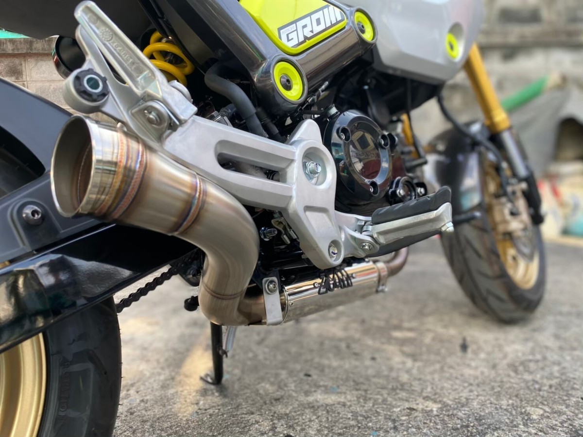 0507B： BB EXHAUST SYSTEM HONDA GROM MSX Full Exhaust System Pipe For Honda Grom 125 Msx 125 2013