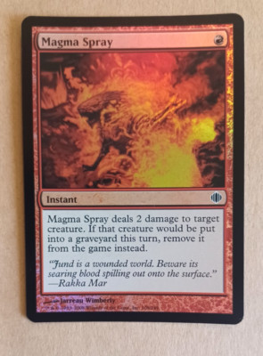 Foil Magma Spray - Shards of Alara - NM - Magic MTG