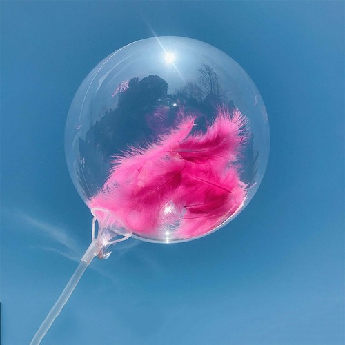 45 cm Super Transparent Bubble Balloon Jumbo Helium Clear BOBO Wedding Party 16" - Picture 8 of 12