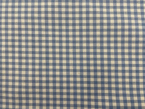 Tapicería ciega con cortina de algodón azul marfil suave tejida a cuadros Arto Gingham - Imagen 2 de 5