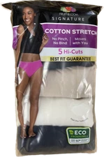 5 Pack Fruit of the Loom Cotton Stretch HI~CUT Brief 6-7-8-9-10 Body Tones