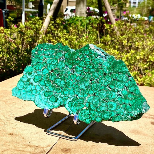 2.07LB Natural high-end peacock stone slices polished specimens spiritual heali - 第 6/13 張圖片