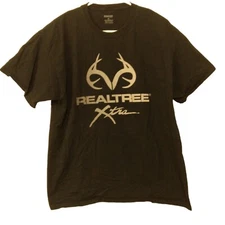 RealTree Xtra Ranger tshirt mens XL Xlarge black short sleeve crew neck deer