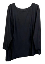 Camicia Elizabeth & Clarke vita stretta 2X nera tecnica macchia A368594 donna CBG22