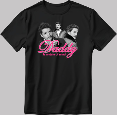 Kurzarmiges Herren-T-Shirt Daddy Is A State Of Mind Pedro Pascal H902