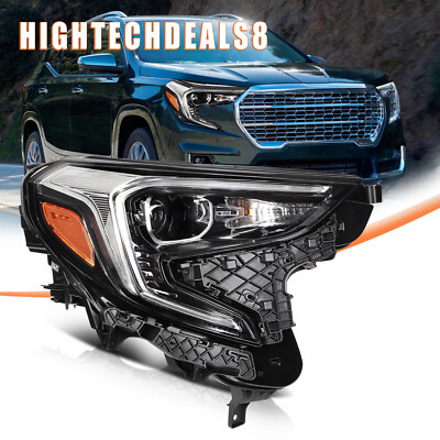 Right Side For 2018-2021 GMC Terrain SL SLE SLT Headlight Assembly Black 1