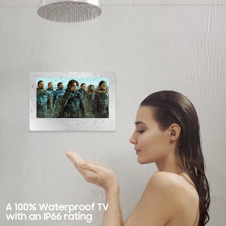 SYLVOX 24'' Mirror TV Bathroom IP66 Waterproof 1080p smart TV built-in App store - Image 2 of 4