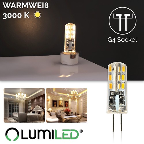 LUMILED 10x LED G4 Lampen Leuchtmittel 12V 2W = 20W 200lm warmweiß kein Flackern - Bild 3 von 7