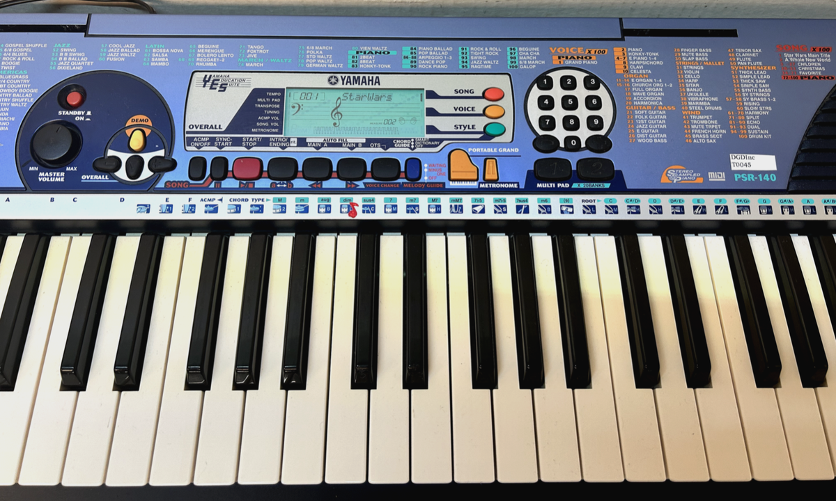 Yamaha Education Suite PSR-140 Keyboard BLACK BLUE Multi