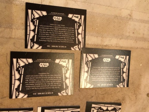 STAR WARS MISCUT=PRINTED CARDS. - Picture 9 of 9