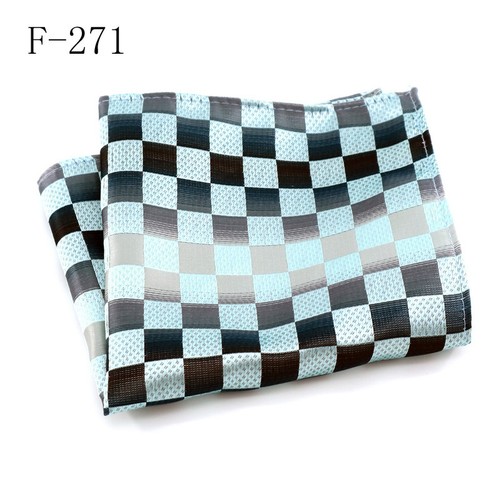 New Men's Handkerchief Pocket Square Striped Plaid Check Chest Tower - Picture 18 of 22