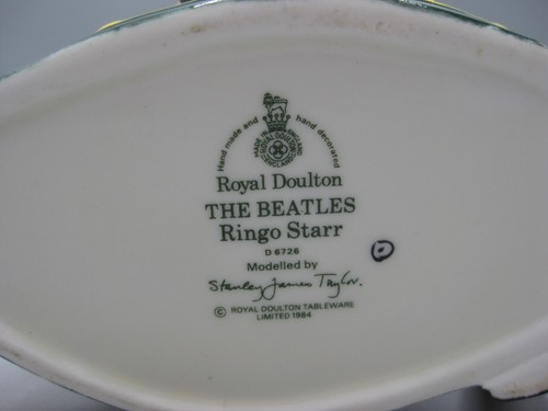 1984 Royal Doulton Beatles Ringo Starr Toby Mug Character Jug D6726 NOS! w/Box - Picture 9 of 14