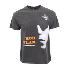 BOB DYLON MENS FIFTY YEARS OF MUSIC T SHIRT OFFICIAL LICENSE TEE