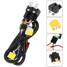 H4 led headlight Brightness Intensifier Wiring Harness for For Jeep Wrangler JK