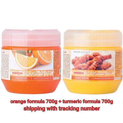 2x CAREBEAU SPA LIGHTENING SALT Double Vitamin AHA Body Mask Thai Whitening 700g