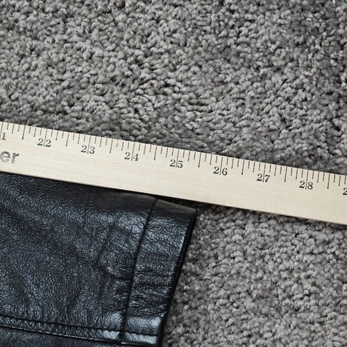Chaqueta de Cuero Wilsons Para Hombre Mediana M Negra Abotonada M Forrada Julian Peso Pesado - Imagen 14 de 14