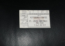 2001 CARDINALS AT PIRATES BASEBALL TICKET STUB PUJOLS FIRST CAREER GRAND SLAM