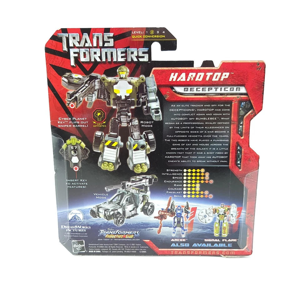 Transformers Hardtop New Movie Scout Class 2007 Sealed - Image 4 of 4