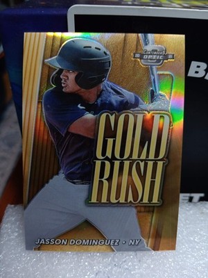 2021 Panini Contenders Optic - Gold Rush Jasson Dominguez #GR4 Prizm (RC)