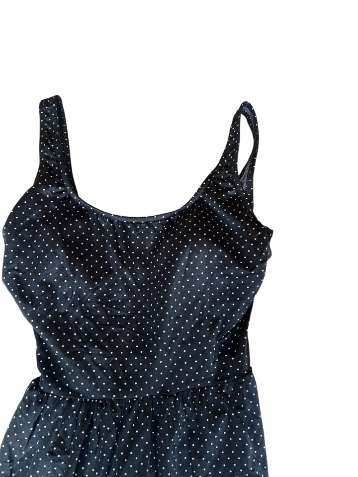 Traje de baño para mujer Honor años 80 vestido de una pieza traje de baño lunares azul talla 12 Foto 4 de 4