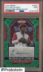 2023 Panini Green Scope Prizm Elly De La Cruz RC Rookie AUTO 42/75 PSA 9 MINT