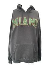University of Miami Vintage Hoodie Sweatshirt