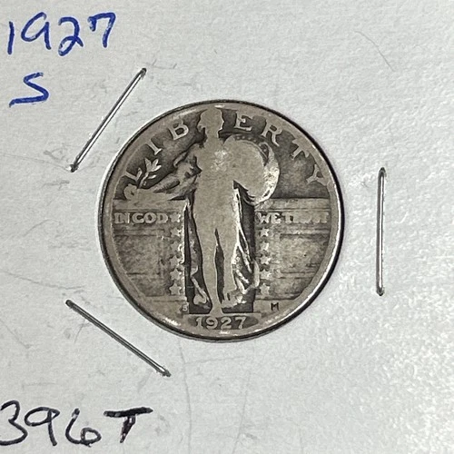 1927-S Standing Liberty Silver Quarter /Low Mintage