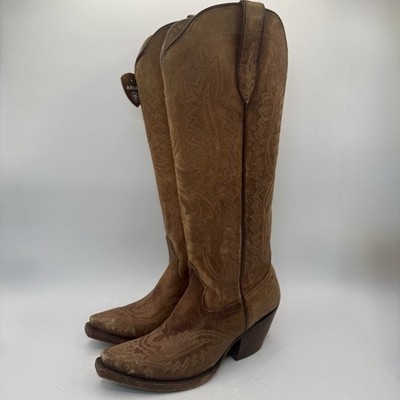 Ariat Casanova Boots Women s Size 7 B Natural Distressed Brown Leather