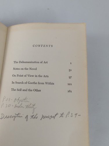 The Dehumanization of Art, by Ortega y Gasset SOFTCOVER (Anchor 1956) - Picture 8 of 9