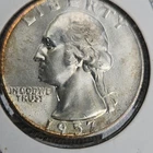 1957-D Washington Silver Quarter 25C Denver Mint Business Strike Coin
