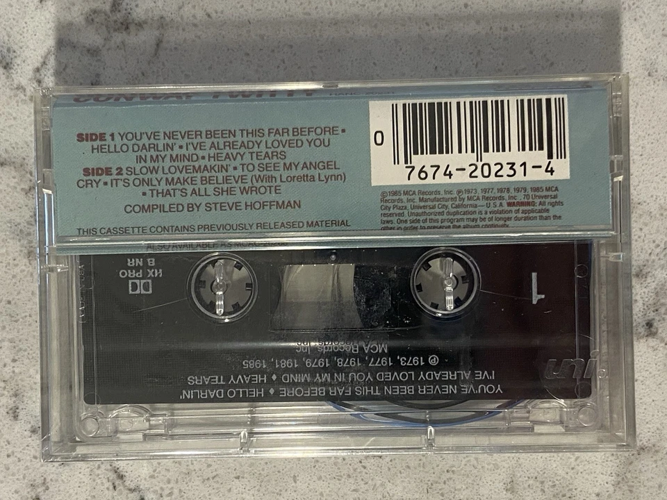 NEW & SEALED ~ The Best of Conway Twitty (Cassette Tape, 1985, MCA) HANC-20231 - Image 2 of 3