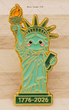 250th ANNIVERSARY STATUE OF LIBERTY ENAMEL PI...