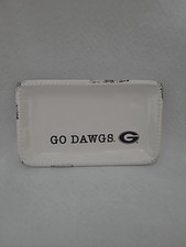 Glory Haus University of Georgia Bulldog Trinket Ceramic Distressed Tray 6”x3.5”