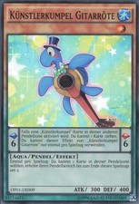 YuGiOh Künstlerkumpel Gitarröte OP01-DE009 Super Rare Excellent unl.