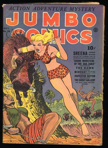 Jumbo Comics #56 VG+ 4.5 See Description (Qualified) Fiction House 1943