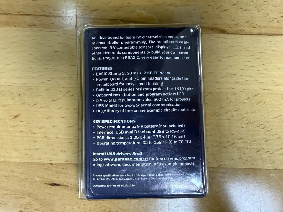 PARALLAX INC Basic Stamp 2 Experiment Board Micro Controller #555-28188-RT - Image 2 of 2